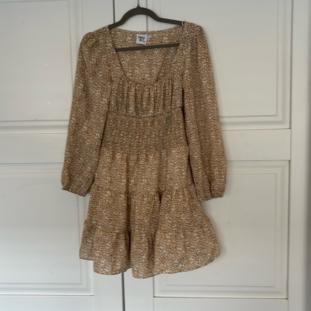 Princess Polly Beige Floral Dress